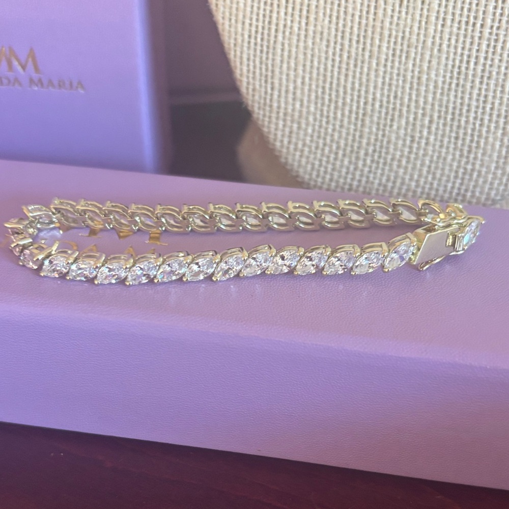 Melinda Maria - She’s so Lucky Tennis Bracelet